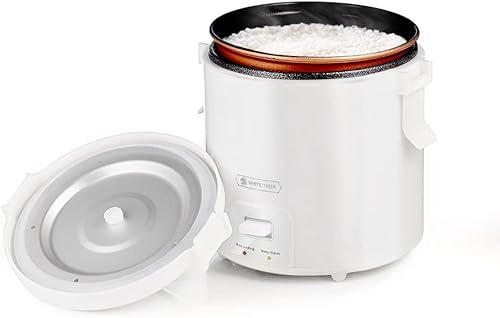 Miniatura 8 de WHITE TIGER Mini olla arrocera de 1.3 L, 4 tazas de arrocera sin cocinar, olla arrocera inteligente con temporizador preestablecido de 24 horas,