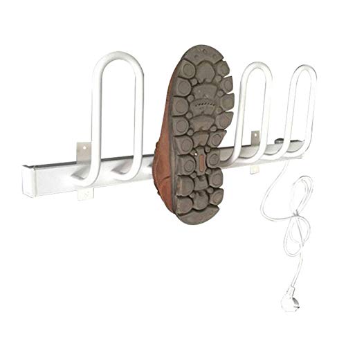 Schuhtrockner Rack Electric, hängender Stiefeltrockner für 2 Paare, an der Wand montierter Stiefelwärmer, Schuhdeodorant Luftentfeuchter Gerät