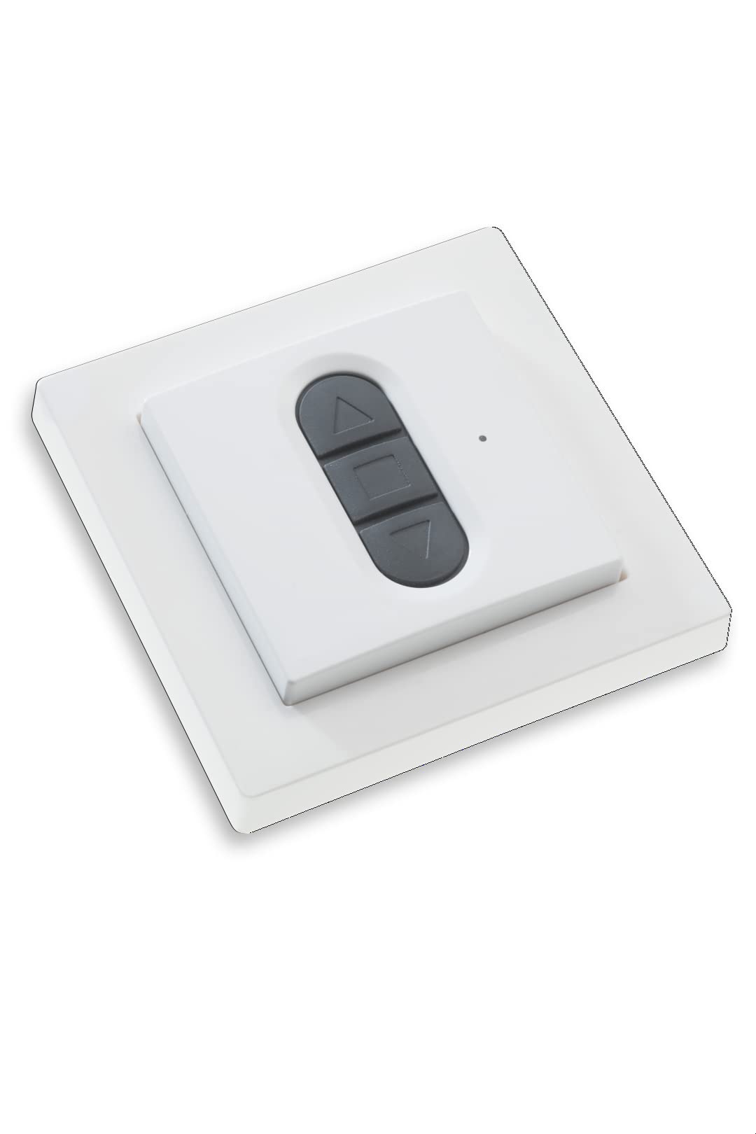 Orginal Roto Wandsender Funk Funkwandsensor 1-Kanal Mehrere Empfänger steuerbar Einfache Einlern-Funktion Max Funkreichweite bis 100 m Inklusive Batterie Weiß ZEL STG WS1 G2 G