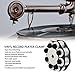 DADEA Record Weight Stabilizer, Universal Aluminum Alloy Turntable Weight Record Turntable Clamp, Reduce Vibration Vinyls Record Player Clamp for LP Vinyls Record Player Phonograph Turntables