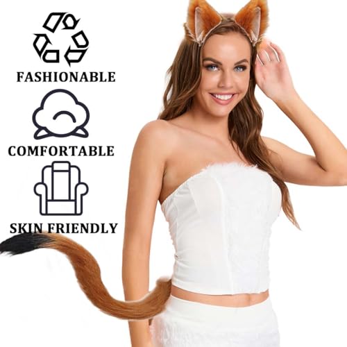 SSRDFU 2 Pezzi Finto Peloso Volpe Gatto Orecchie