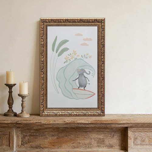 Impression sur toile enfant plage et surf camp déco murale côte 20,3x30,5 cm