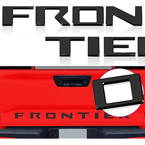 HAPIZWLU Tailgate Inserts Letters Strong Adhesive Decals Letters Rear Emblem Decal Sticker Compatible with Nissan Frontier 2022-2023 Cover
