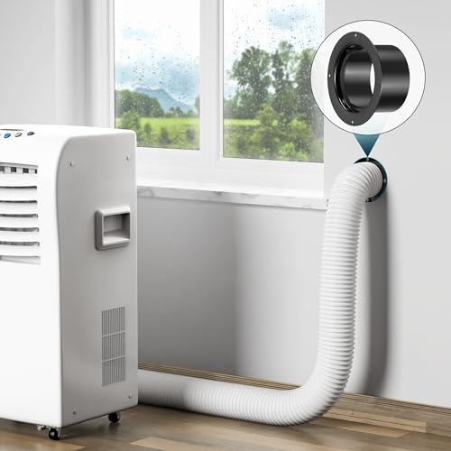 HG Power 75mm Kanalverbinder Flansch Kunststoff Wandflansch Verbinder ABS Gerader Rohrflansch für Lüftungssysteme Kanalanschlüsse, Schwarz