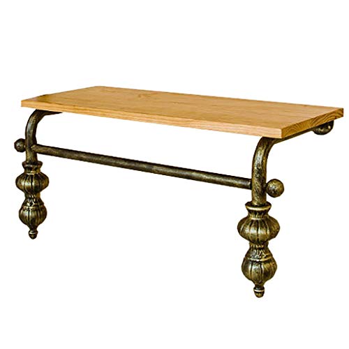 Étagère flottante murale vintage 120x40cm pour rangement de vêtements