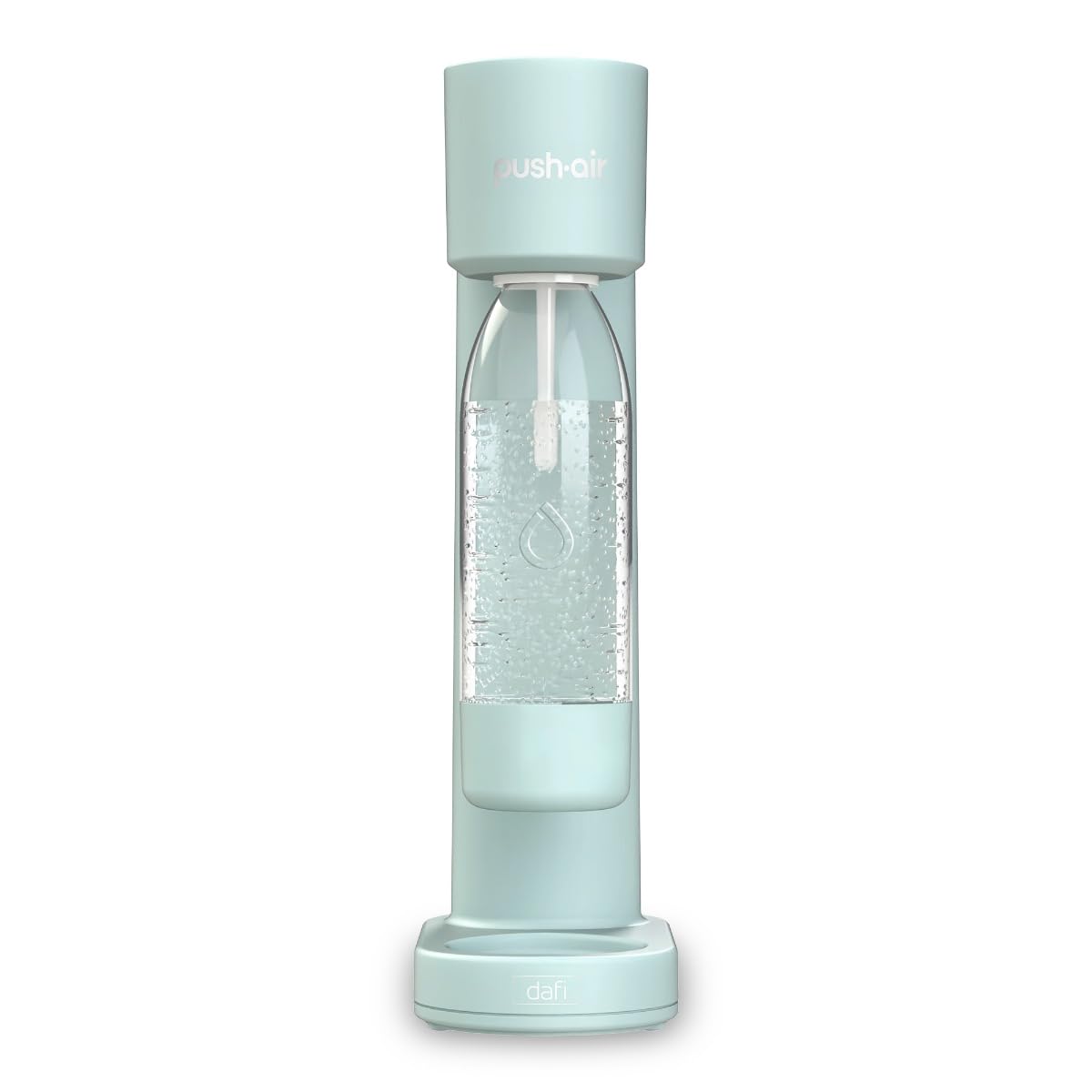 Dafi PUSHAIR - Saturador de agua sifón de menta + cartucho de CO2 + botella de 0,7