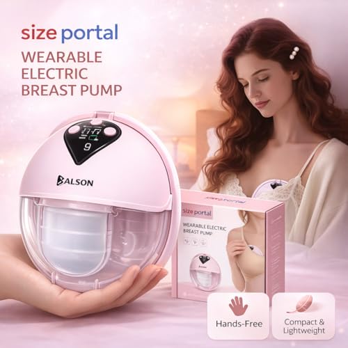 Balson Wearable Breast Pumps – Hands Free Portable Breastfeeding Pumps for Feeding Mothers | 4 Modes | 12 Level Automatic Breast Milk Pumps Electric | Silent & Lightweight Pump and Go Breast Pumps (1 Year Warranty) (1) 3