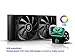 DEEP COOL Captain 240X RGB Liquid Cooling per CPU, Sistema Anti-perdite, Controller Via Cavo o Controllo della Scheda Madre con Intestazione RGB 4pin-12V, 3 Anni di Garanzia