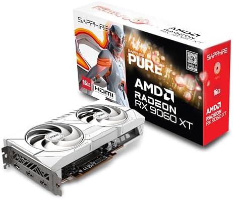 Sapphire technology Pure AMD Radeon RX 9060 XT Gaming OC,…