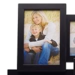 Melannco 18 x 18 Inch 9 Opening Photo Collage Frame, Displays Four 4x6 and Five 6x4 Inch Photos, Black - Image 2