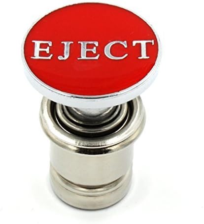 Kei Project Red Eject Ejection Seat Push Button Car Power Plug Cigerette Lighter 12-volt Accessory Fits Most Vehicles