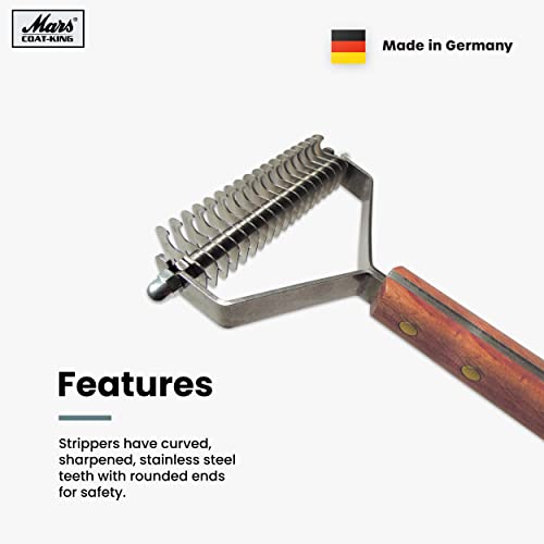image for Mars Coat King Double Wide Dematting Undercoat Grooming Rake Stripper 
