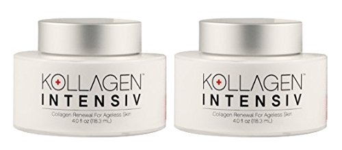 Kollagen Intensiv Collagen Renewal for Ageless Skin Cream Larger 4 oz - 2 Pack