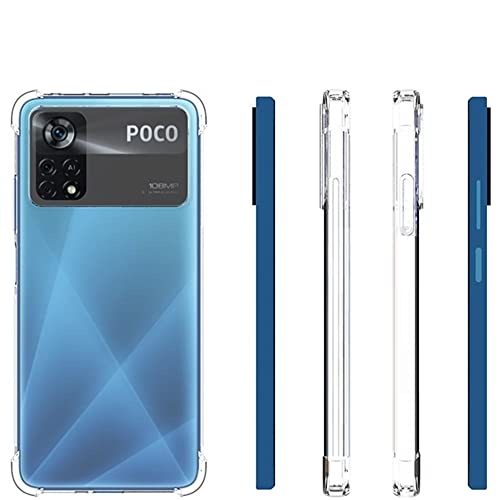 HUANGTAOLI Custodia per POCO X4 Pro 5G, Rinforzare...