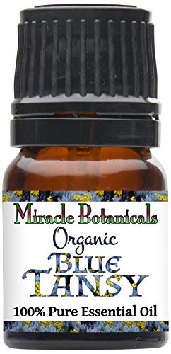 Miracle Botanicals Organic Blue Tansy Essential Oil - 100% Pure Tanacetum Annuum - Therapeutic Grade (2.5ML)