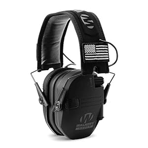 Walker’s Razor Slim Ultra Low Profile Compact Design Adjustable Range Shooting Hunting Hearing Protection Electronic Earmuffs