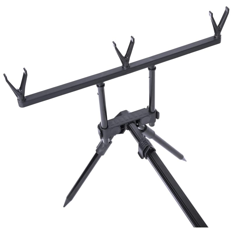 NECO Stojak Wędkarski RodPod na 3 Wędki – Solidny i Regulowany Tripod Karpiowy, Profesjonalne Stanowisko Wędkarskie z Pokrowcem, Lekki i Praktyczny Sprzęt dla Wędkarzy