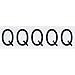 Brady 9714-Q, 97698 97 Series Indoor/Outdoor Number and Letter, (Pack of 30 Cards)