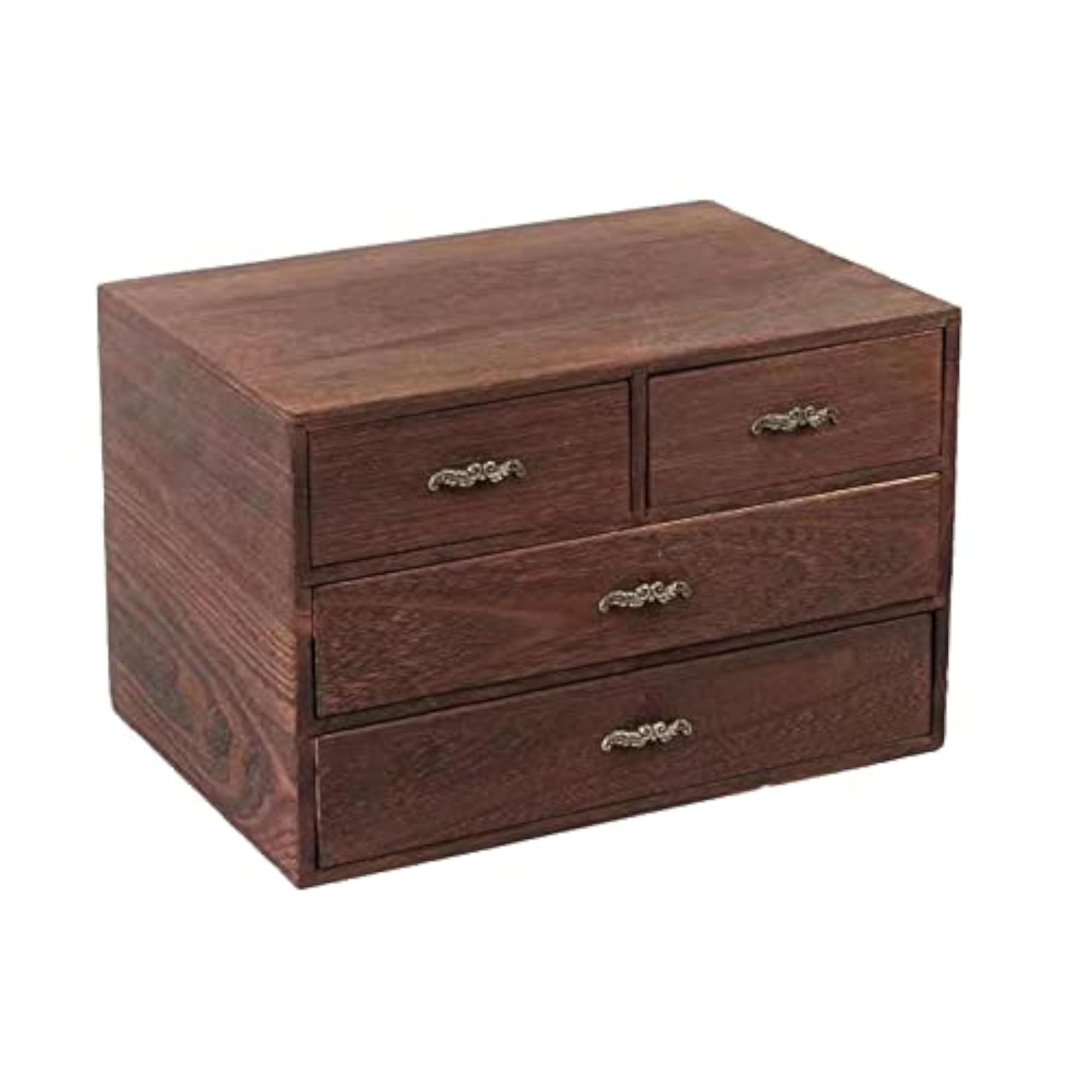 Wooden Storage Box Jewelry Gift Drawer Chest Organizer