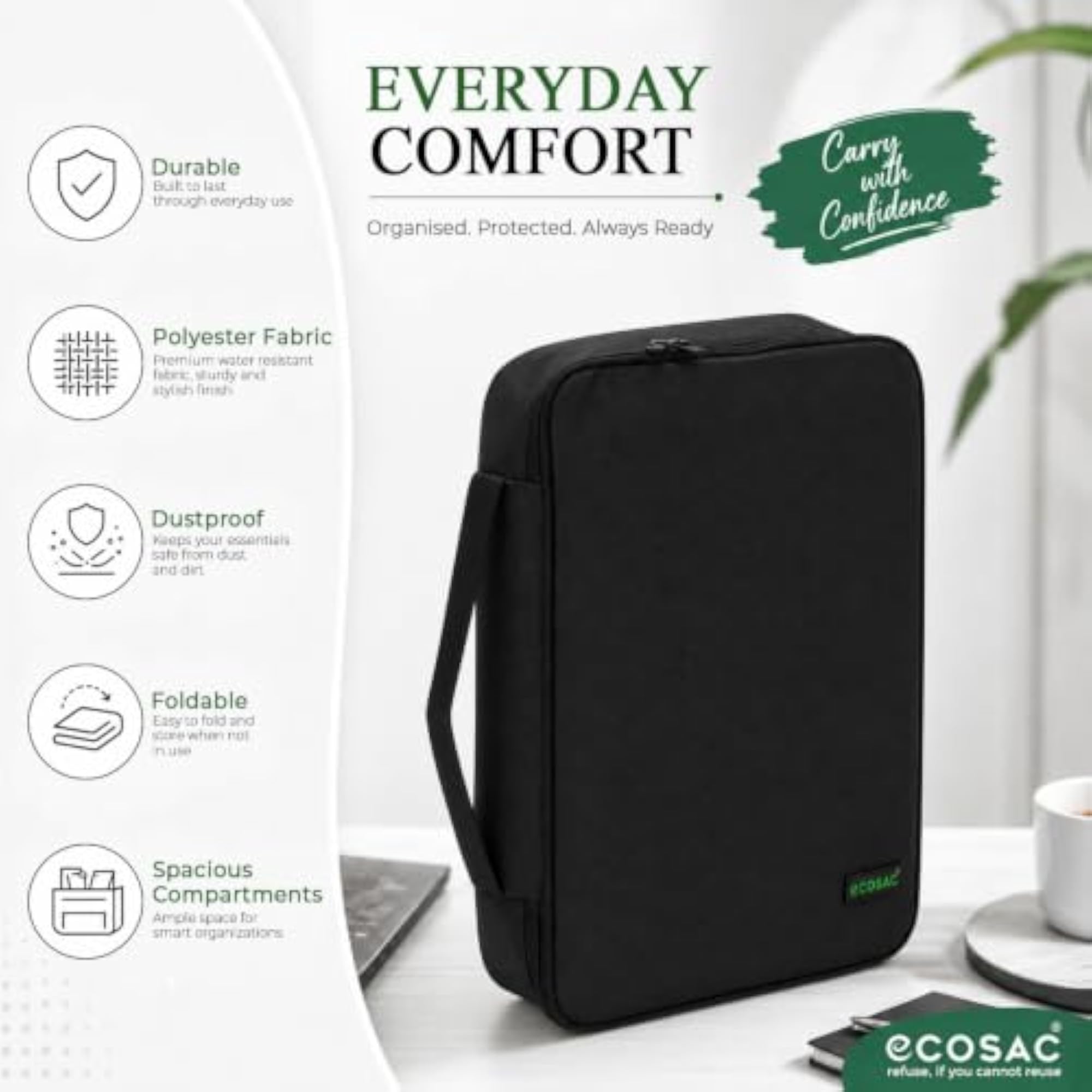 Document Organizer Bag with Multiple Pockets