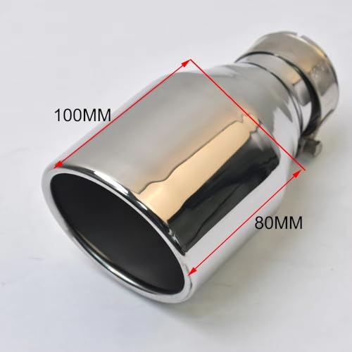 Embout d'échappement 54-89mm en acier inoxydable pour voiture - 6
