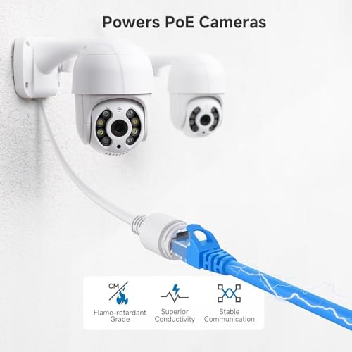 Image of Madhabi LAN Cable 3 Meter - CAT5e Ethernet Patch Cord with RJ45 Connector, High-Speed Internet Network Cable for Computer, Laptop, Router, Modem, Switch, Gaming & Office Use - Blue
