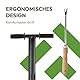 NovaTerra Rasenlüfter manuell - 4 Zinken aus Stahl + Kernsammelrahmen - Hand-Aerifizierer für Moosreduzierung & bessere Nährstoffaufnahme - 99cm