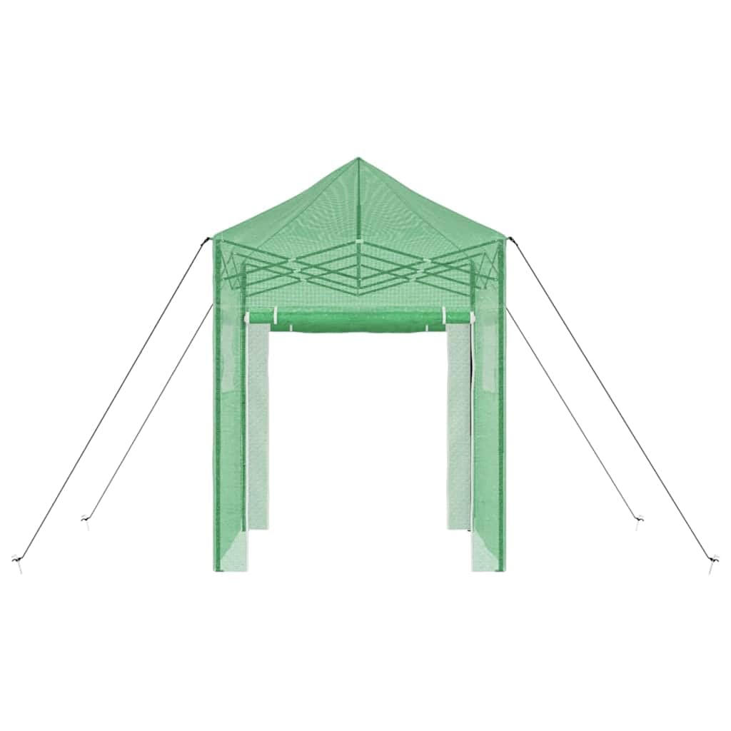 Invernadero de 200 x 200 x 300 cm, plegable con marco de hierro, resistente funda protectora para plantas, invernadero portátil para terraza y jardín