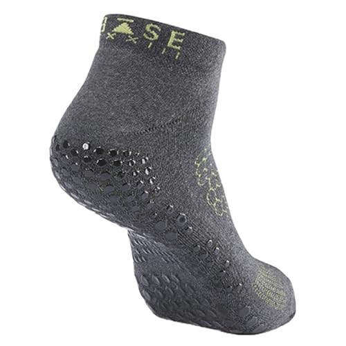 Image of Base 33 Low Rise Grip Socks - Pilates Socks with Non-Slip Grips, Arch Band Support, Wear for Yoga, Barre, Martial Arts