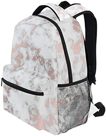 Marble With Rose Gold Backpacks Travel 