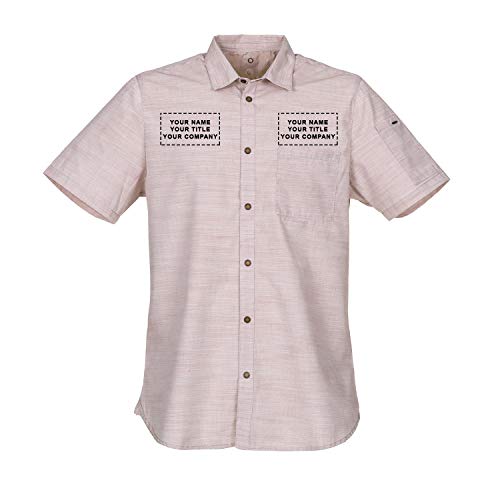 Chef Works Custom Embroidered Mens Havana Shirt, Taupe, L