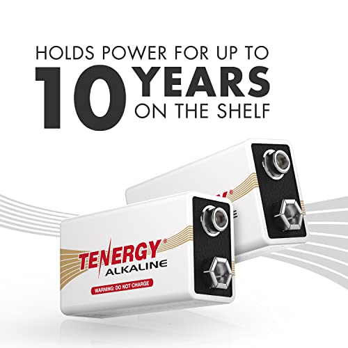 Tenergy 6LR61 9V Alkaline Battery, Non-Rechargeable Battery for Smoke Alarms, Guitar Pickups, Microphones and More, 12 Pack by Tenergy - Image 3