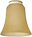 Casablanca Fan Company, 99036, Amber Linen Side Glass with Bell Shape