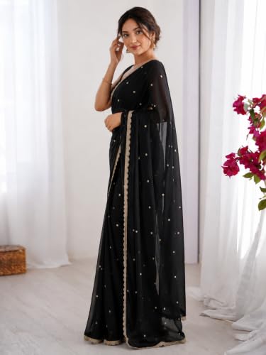 Image of Yashika Women's Rangoli Silk Blend Saree with Blouse Piece for Traditional Ethinic Wear Sari