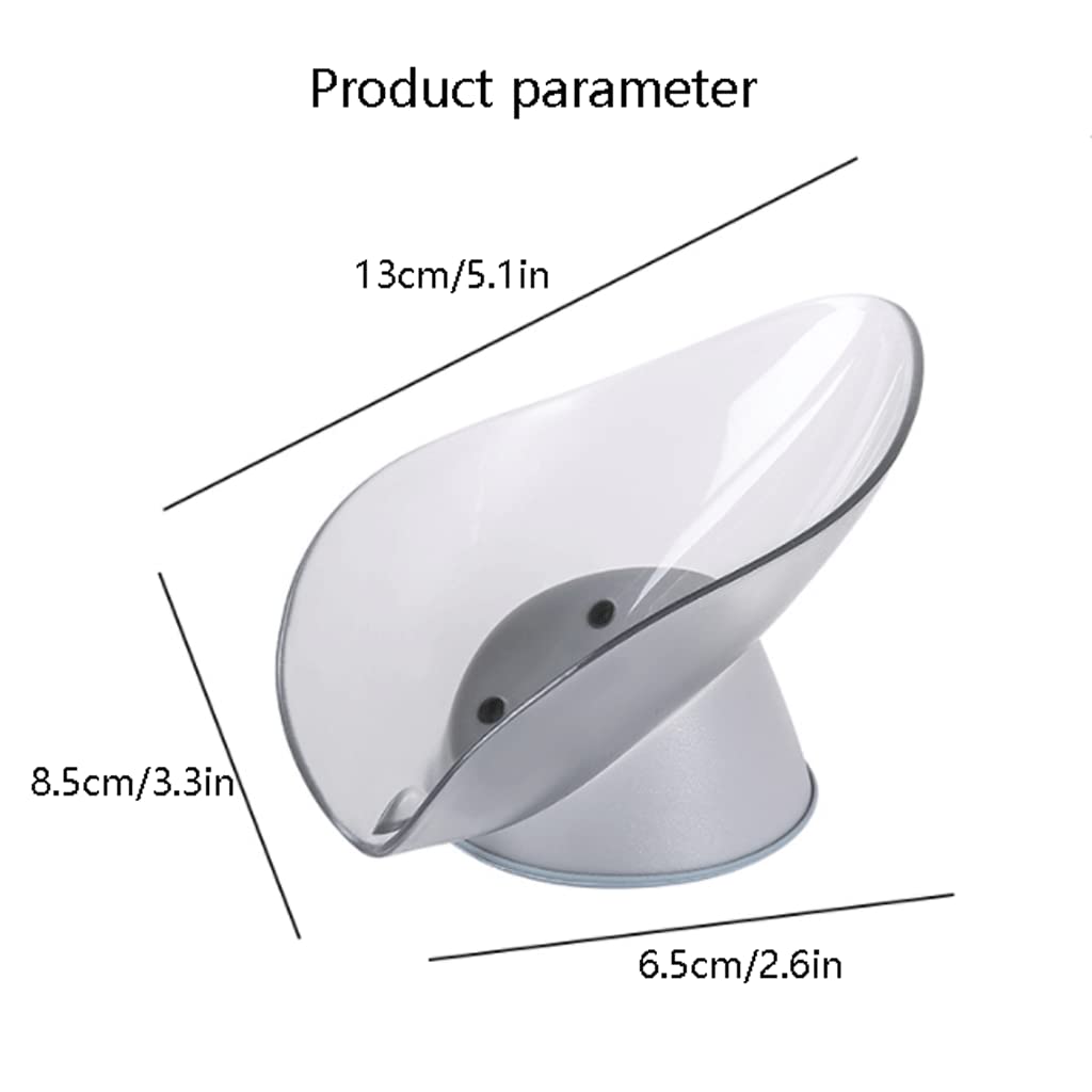 Jabonera, jabonera, jabonera Creativa con Drenaje automático, jabonera con Drenaje Desmontable con Base de Ventosa, jabonera Multifuncional for encimera de baño,Jabonera(Type a)