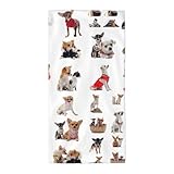 Jkkghll Toallas de baño con estampado de carlino chihuahua, varios tamaños, para playa, piscina, gimnasio, viajes, versátiles, yoga, fitness, uso doméstico