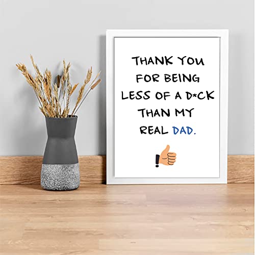 Ojsensai Funny Fathers Day Card For Stepdad, Naughty Father’s Day Gift For Bonus Dad, Great Father’s Day From Stepchild, Thank You For Being My Dad #TOP5