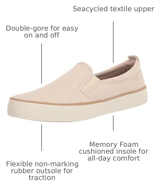 Image of Sperry Women's, SeaCycled Crest Twin Gore Canvas Sneaker