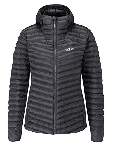 Rab Women's Cirrus Flex 2.0 Synthetic Insulated Hoody for Hiking, Climbing, and Skiing - Black - Small