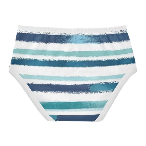 Colorful Striped Pattern 1-piecing Hip Design Girls' Panties Briefs Underwear for Toddlers in Sizes 2T,3T, 4T, 5T, 6Y and 8Y2