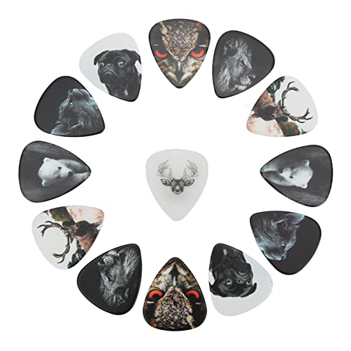 Médiators de Guitare, 13 Médiators de Guitare en Celluloïd Moyen avec Boîte de Rangement Accessoires D’instruments pour… - Les Beatles, Paul McCartney, John Lennon, RIngo Starr, George Harrison Médiators de Guitare, 13 Médiators de Guitare en Celluloïd Moyen avec Boîte de Rangement Accessoires D'instruments pour…