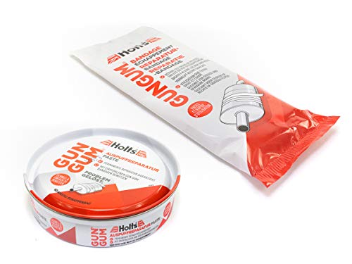 Holts Gun Gum Auspuff Reparatur Set Paste 200 g + Bandage 1 Stück 1,25 m