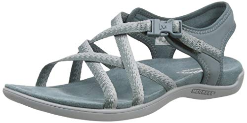 Merrell District Muri Lattice, Sandalias de Talón Abierto para Mujer, Azul (Trooper),...