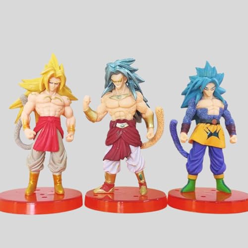 Image of Mallexo DBZAction Figures Set 2PCs Dragn Bal Z Toys for Kids Animee Toy Set of Size 10-14CM for Car Dashboard, Decoration, Cake, Office Desk & Study Table Multicolor (S7)