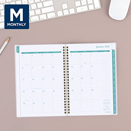 Cambridge 2023 Weekly & Monthly Planner, 5-1/2" X 8-1/2", Small, Customizable, Bali (1640-201) #TOP2