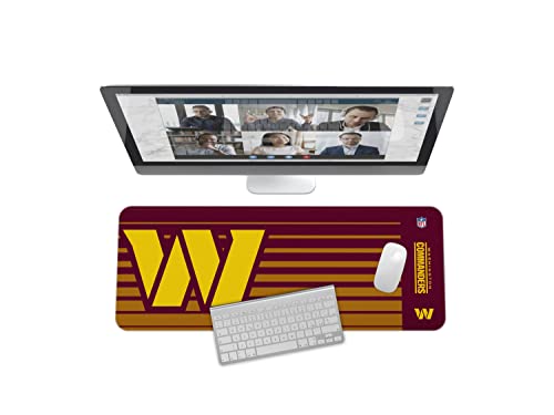 Image of SOAR NFL Unisex Multifunctional Desk Mat for Desktop, (31.5 inchx12 inch) - Ultra Soft Fabric with Non-Slip Rubber Backer - Water Resistant & Durable Nylon Stitching - Officially Licensed NFL, Desk Pad