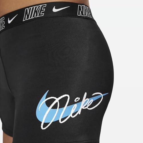 Nike Swim Big Kids' (Girls') Racerback Bikini & Shorts Set (Black, NESSE727-001) Size Small4