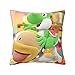 Federa per cuscino Yoshi 18 x 18 pollici moderna federa decorativa quadrata per divano letto auto soggiorno