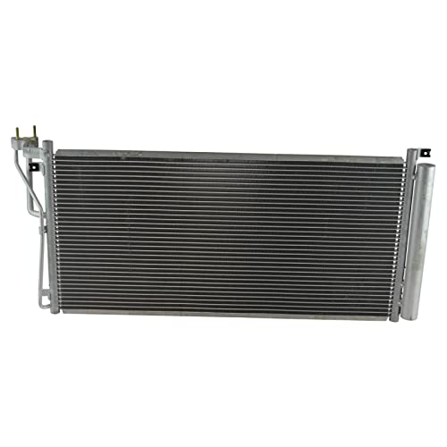 Image of TRQ A /C Condenser and Receiver Drier Assembly Compatible with 2006-2010 Hyundai Sonata 2006-2011 Azera 2006 Kia Optima US Market 5th Vin Digit E 2007-2010 Optima 2007-2010 Magentis