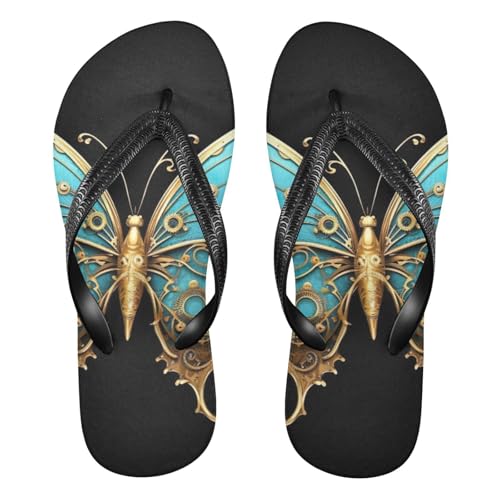 Butterfly Flip Flop Beach Summer Casual Sandal for Women & Men Shower Shoes 20854382